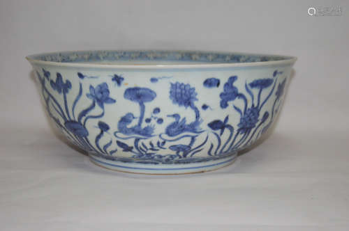 BLUE&WHITE BIG BOWL