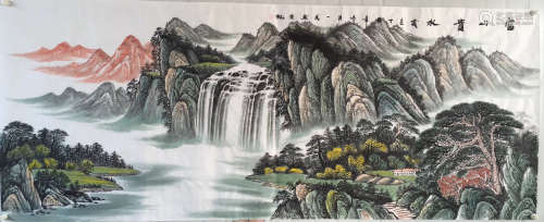 WATERCOLOR PAINTING PAPER OF LIUYIMIN SIGN