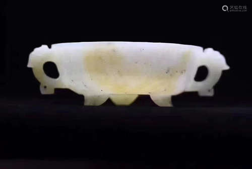 A HETIAN JADE SEED MATERIAL CENSER