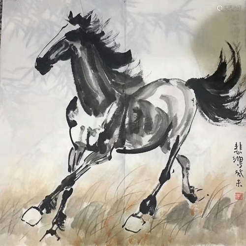 XU BEIHONG PAINTING HORSE