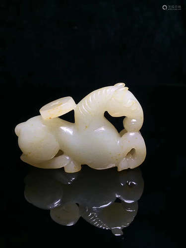 A HETIAN WHITE JADE 