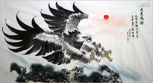 LIU XIANG PAINTING EAGLE