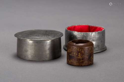 A Chinese rare carved archer’s ring from late Qing Dynasty