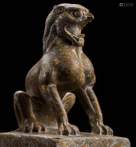 A Chinese carved Rui Mystical Beast from Tang Dynasty