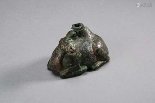 A Chinese Copper-Silver Figure of Camel from Western Zhou