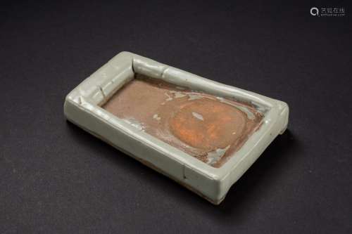 A Chinese celadon inkstone from Yuan Dynasty