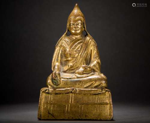 Grupa Grandmaster Statue Central Tibet 18th century