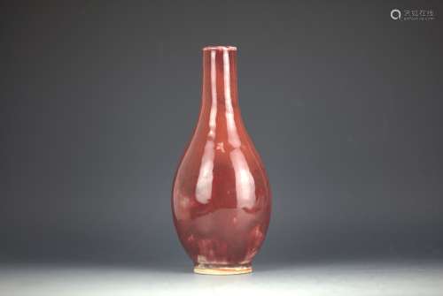 June Red-Copper flask vase
