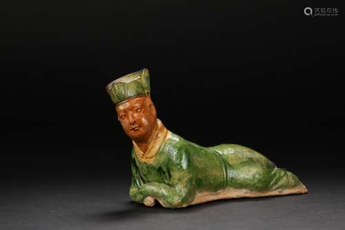 A very rare and important Sancai-glazed figural from Song Dynasty