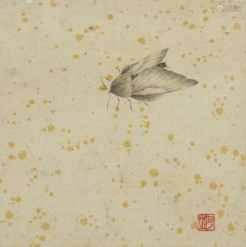 Qi Baishi(1864-1957) Ink On Paper, Mounted, Seal