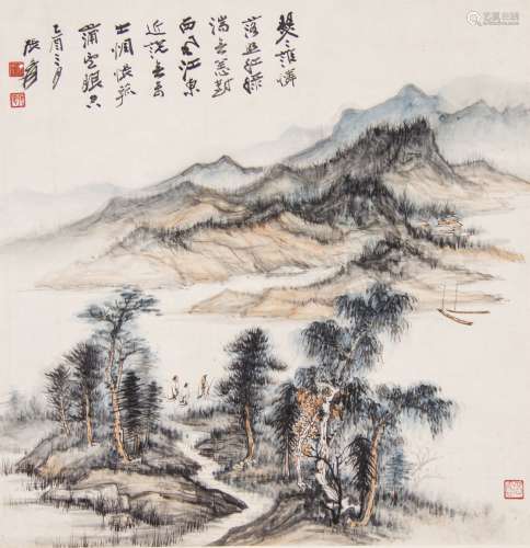 Zhang Daqian (1899-1983)Ink And Color On Paper,