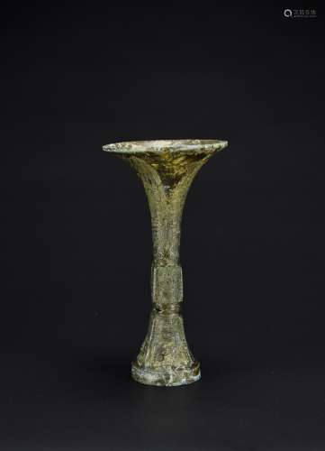 Shang - An Archaic Bronze Ritual Wine Vessel