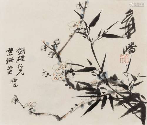 Zhang Daqian(1899-1983) Ink And Color On Paper,