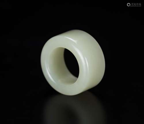 A White Jade Archer Ring