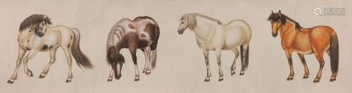 Ma Jin (1900-1970) Eight Horse