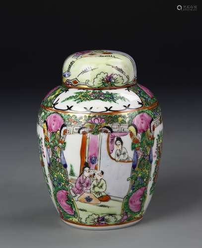 Chinese Famille Rose Jar