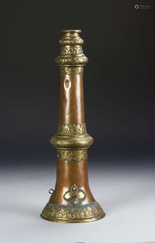 Tibetan Bronze Horn