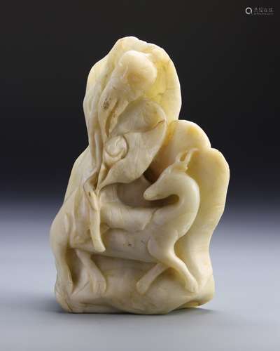 Chinese Soap Stone Carving of Shoulao