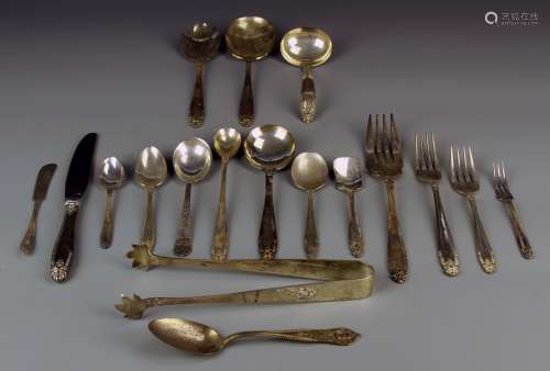 A Group of Silver Serving Pieces