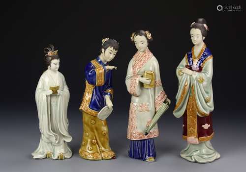 Four Porcelain Ladies