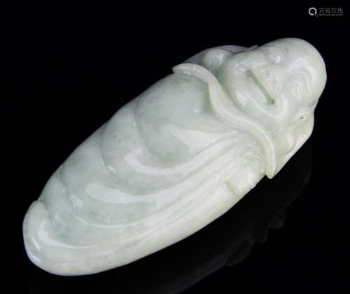 Chinese Carved Jadeite Figure