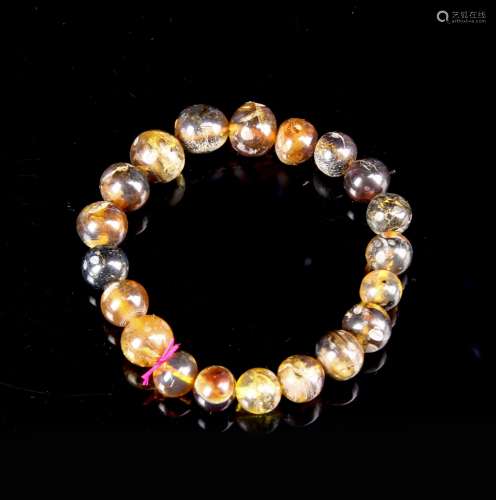 Chinese Antique Amber Bracelet Medium