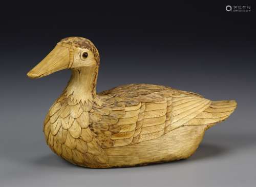 Bamboo Carved Duck