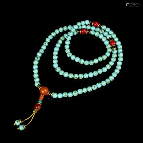 Chinese Tibetan Turquoise Necklace