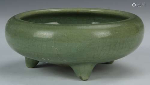 Chinese Lungquan Ware Tripod Censer