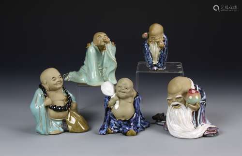 Chinese Five Porcelain Figures