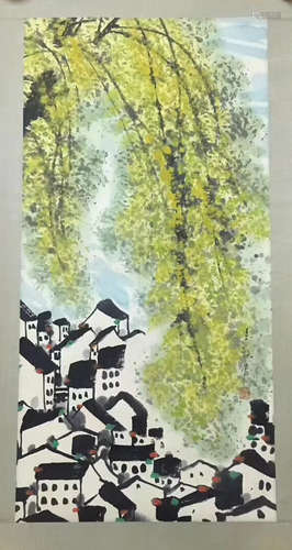 INK PAINTING PAPER OF WUGUANZHONG SIGN