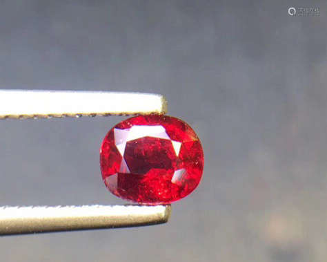 A NATURAL RUBY RING