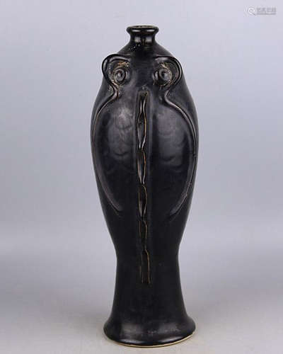 SONG A DINGYAO BLACK GLAZED ZUN