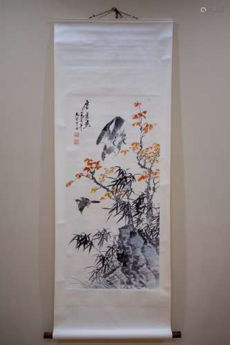 Tang Yun'Seal Flower and Fly Bird ink on paper