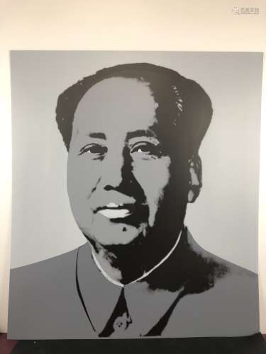 Andy Warhol'Mao Tse Tung-Screenprint on Museum Board'limited Certificate