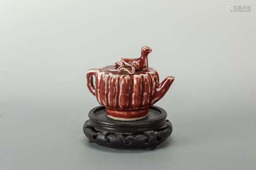 Ming Dynasty Red- Copper Water Drop Pot