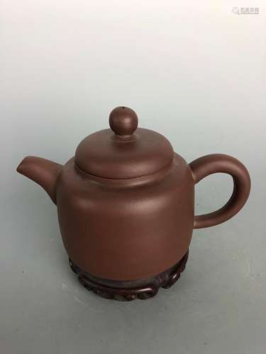 Jiang Rong Seal Zisha tea pot