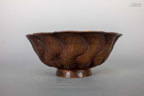 A DaTang zhenguan mark Ancient Bronze Bowl