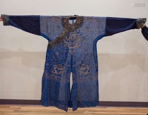 QING Silk Dragon Robe-Summer