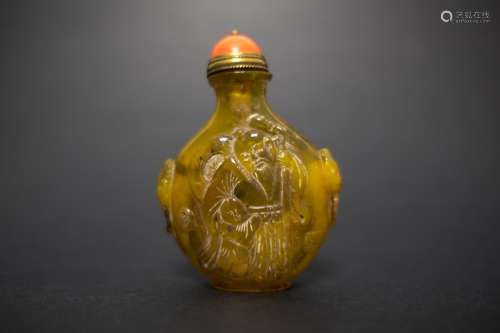 A butterscotch Amber Snuff Bottle