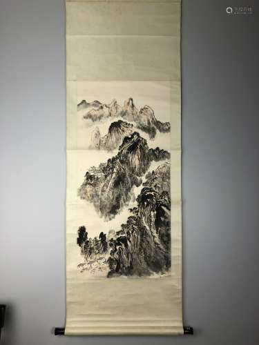 Wang Yun Sael mountain view painting