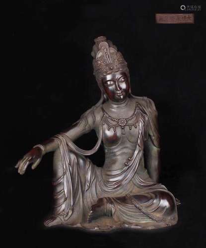 Chinese Bronze Guanyin