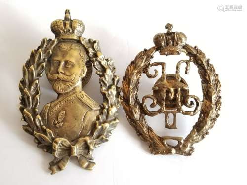 Russian Gilt Bronze Millitary badges