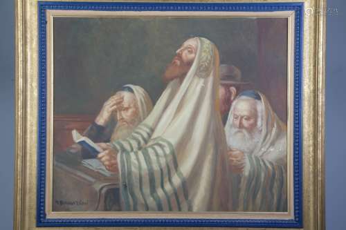 Oil on Canvas of Yonkippur Prayer