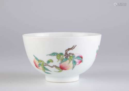 Chinese Famille Rose Small Bowl w/ Yong Zheng Mark