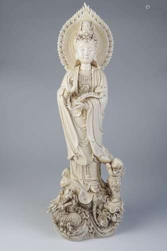 Chinese Blanc De Chine Porcelain Guanyin