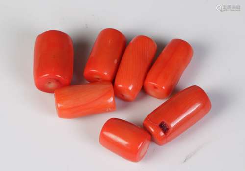 Pack of Seven Pieces Coral