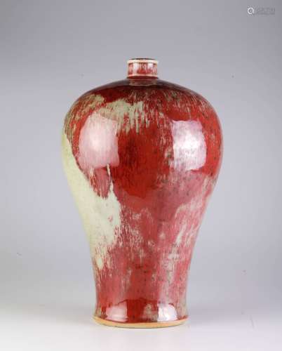 Chinese Red Glaze Porcelain Vases