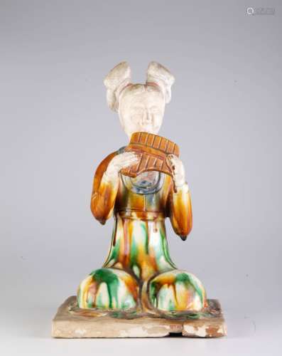Chinese Tang Dynasty Ceramic Piece of Lady