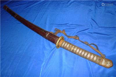 WW2 Japanese Army Samurai Officer Sword marked tan